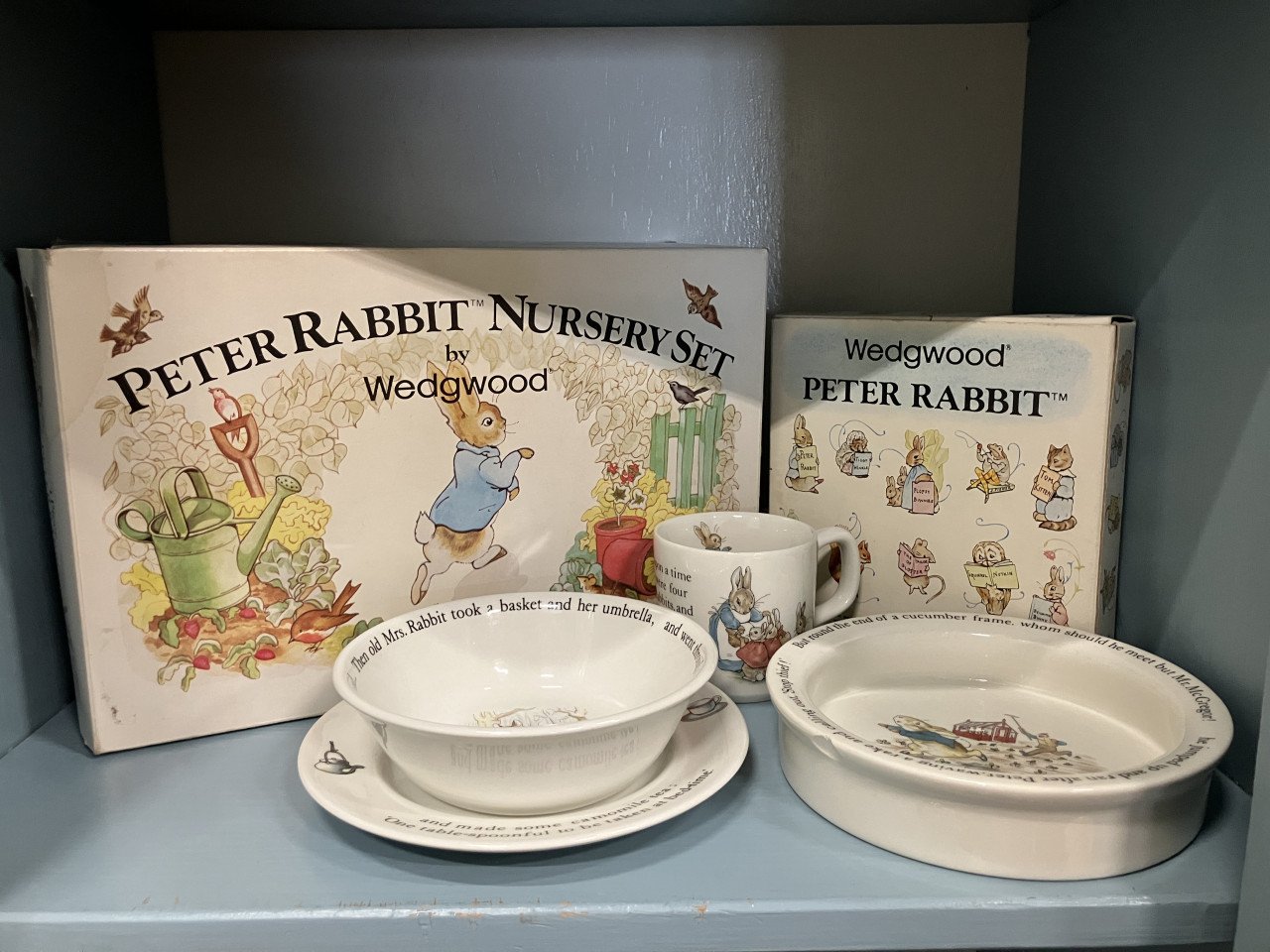 Wedgwood Peter Rabbit Nursery set + bijpassend Schaaltje