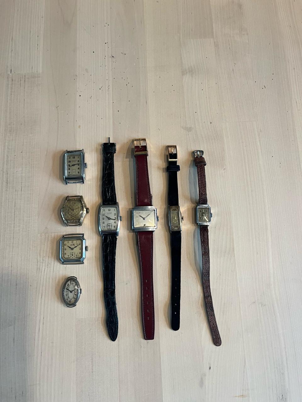 Verzameling artdeco horloges