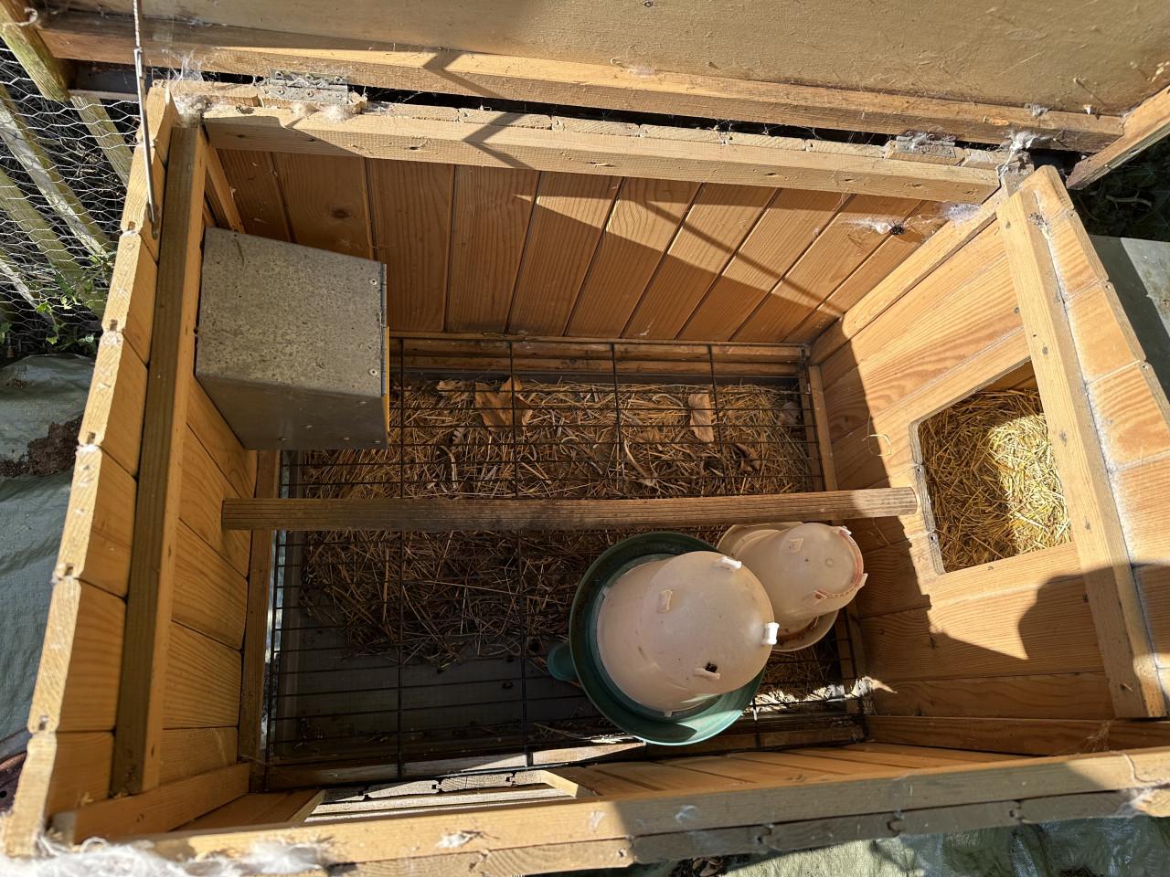 🐔 Kippenhok met zinken dak en legnest €95