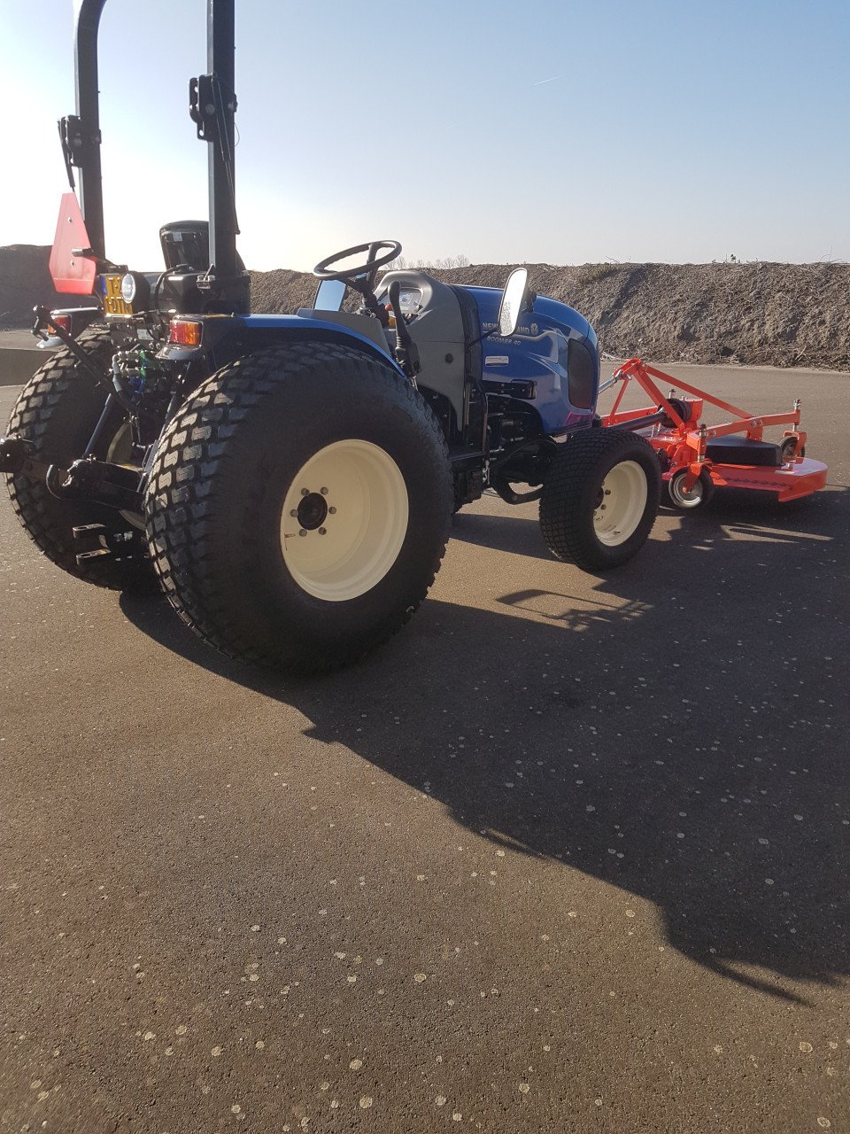 Tractor met maaier