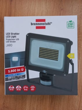 Nieuwe Brennenstuhl led straler met bewegingsmelder 5800 lm