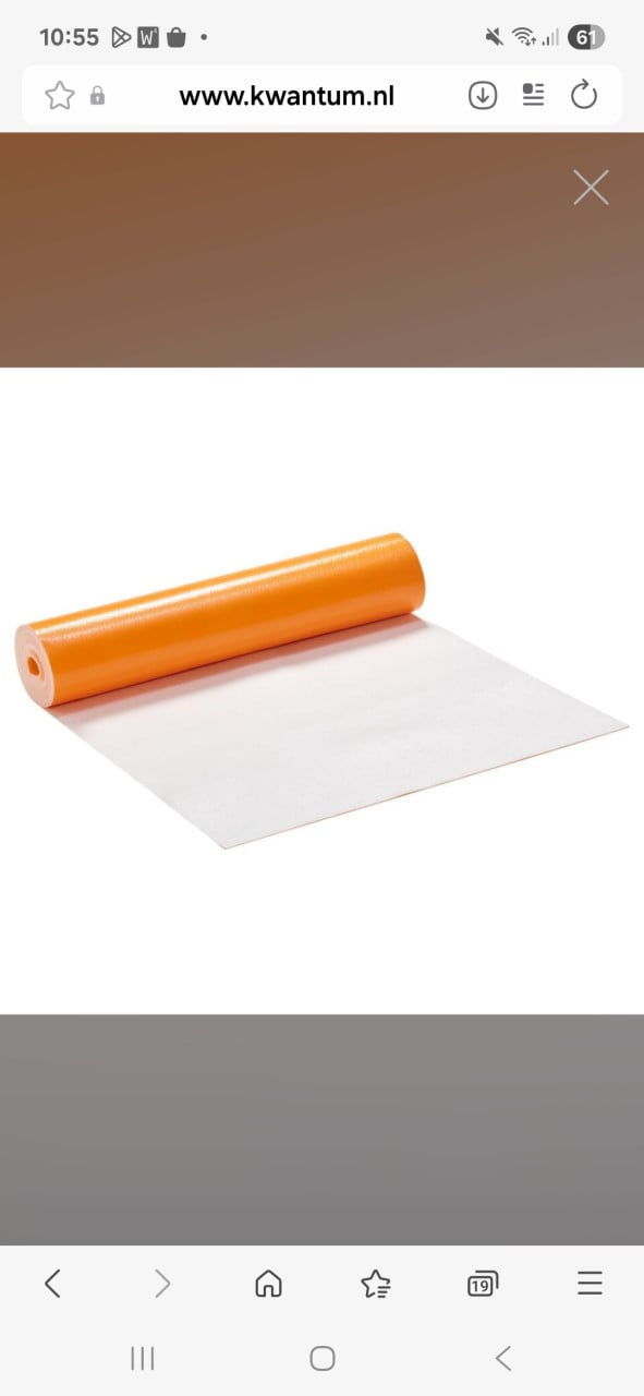 Ondervloer Top Silent Oranje Wit (Kwantum)