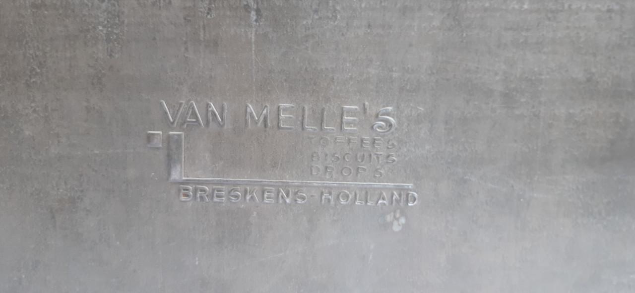 Art deco blik van Melle suikerwerken Breskens