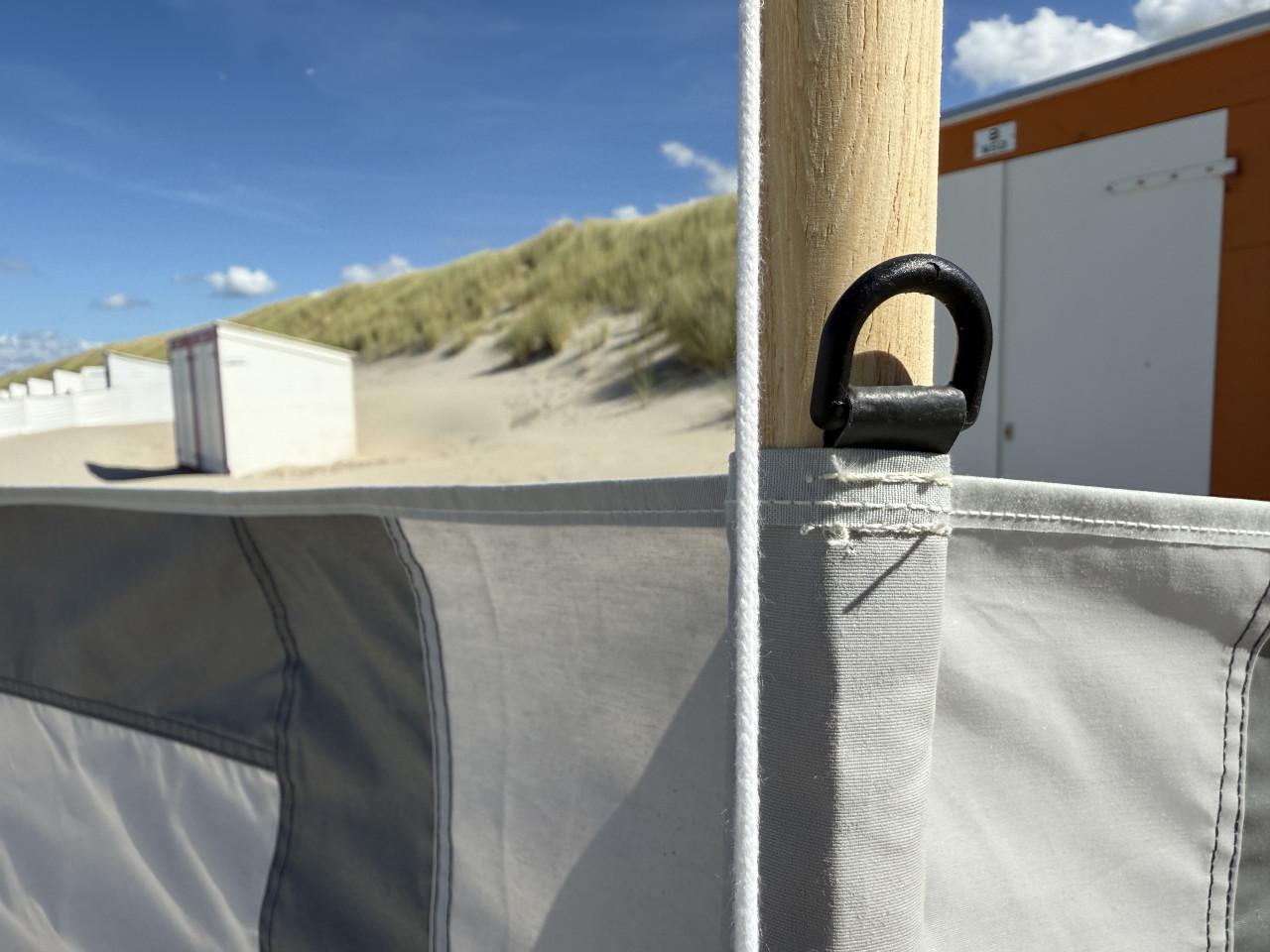 Stevig strand windscherm grijs