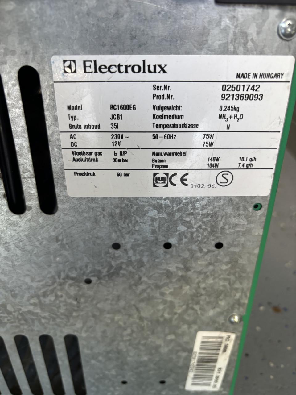 Elektrolux koelkast voor de camping