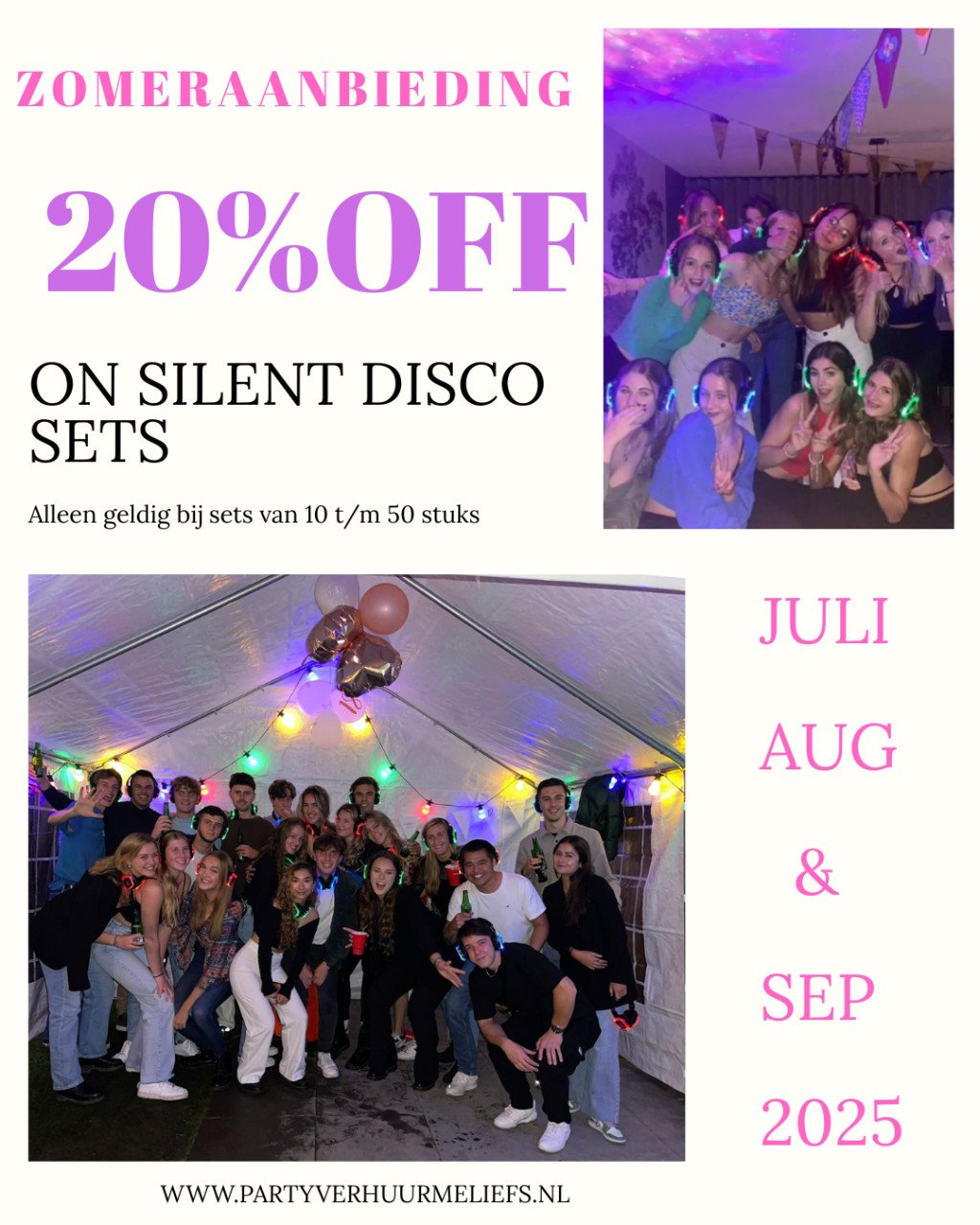 Silent disco huren Zeeland (nu met 20% korting)