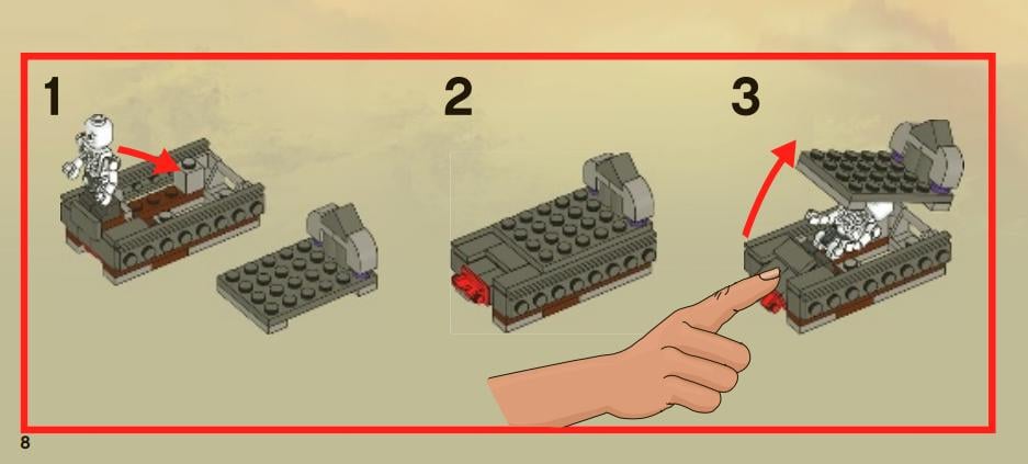 LEGO NINJAGO  2505: Spinner Duistere Fort Garmadon