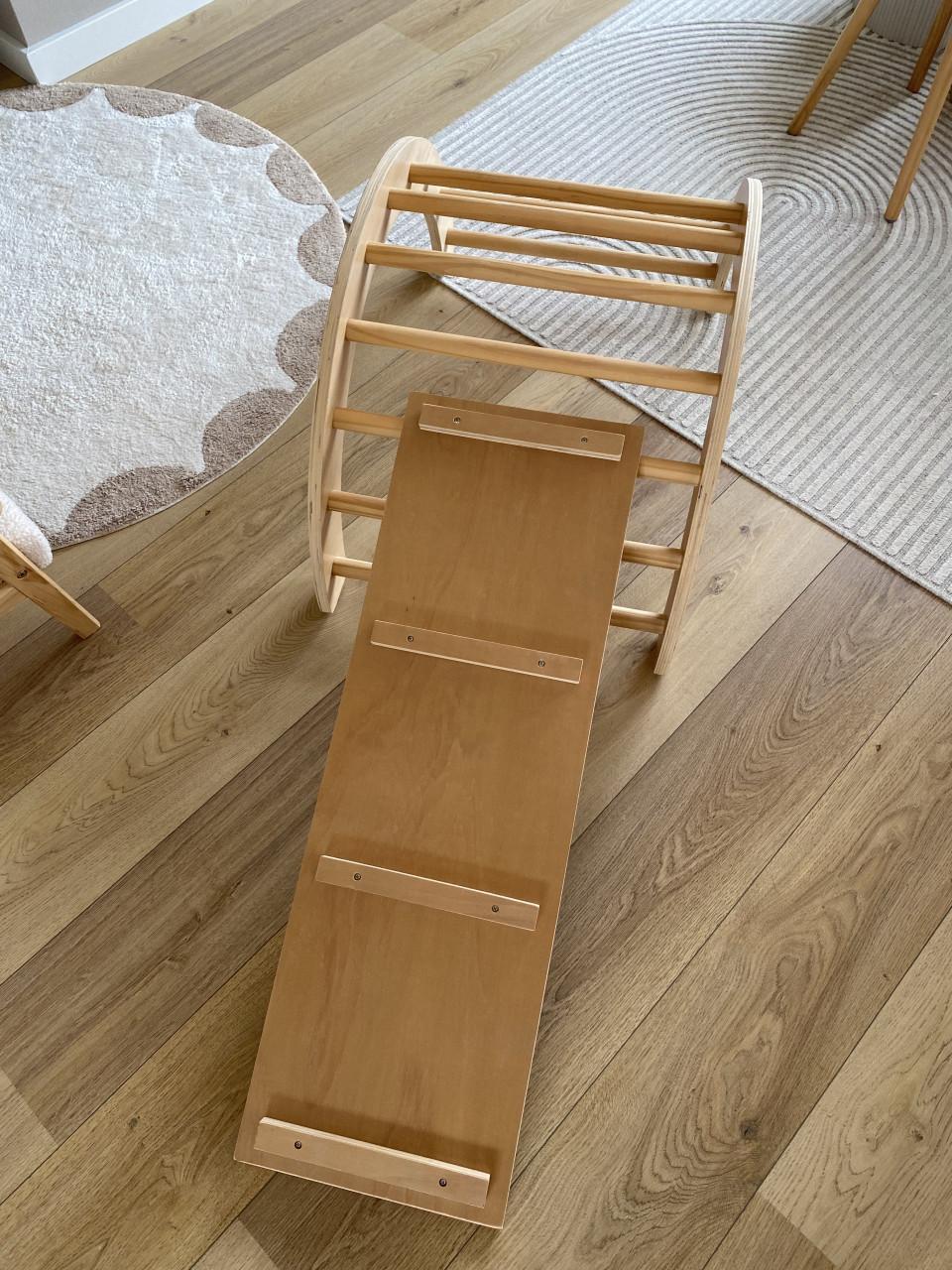 Klimboog met glijbaan en klimrek