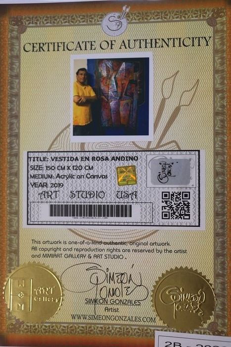 Bijzondere aanbieding 3 Acrylschilderijen van Simeon Gonzales + Boek !!
