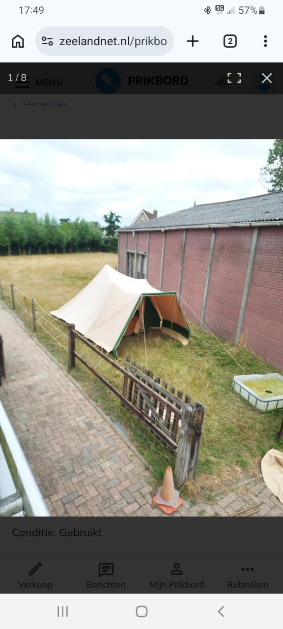 Bijna Gratis koopje piramide tent biesbos