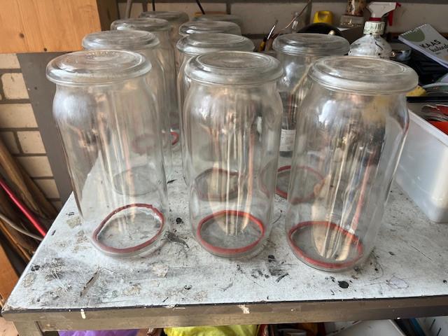 Weckpotten met deksel VEGLA 1/2, 3/4, 1 en 2 liter