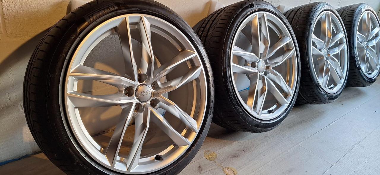 Originele Audi A6 S6 C7 20'' velgen + 7mm banden 4G9601025N