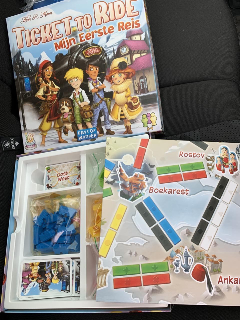 Bordspellen set: ticket to ride junior, clever junior, keer op keer junior