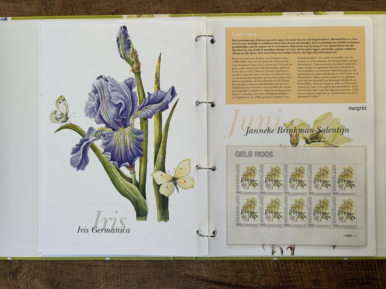 Postzegel album Bloemenpracht