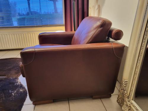 Prachtige leren fauteuil