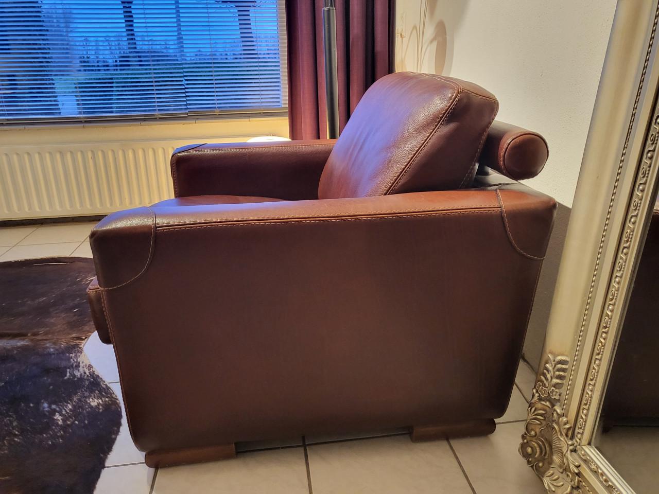 Prachtige leren fauteuil