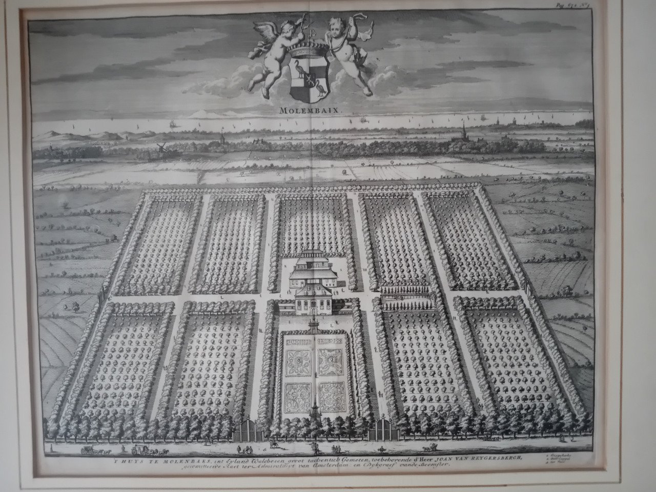 Antieke gravure uit Cronyk van Zeeland