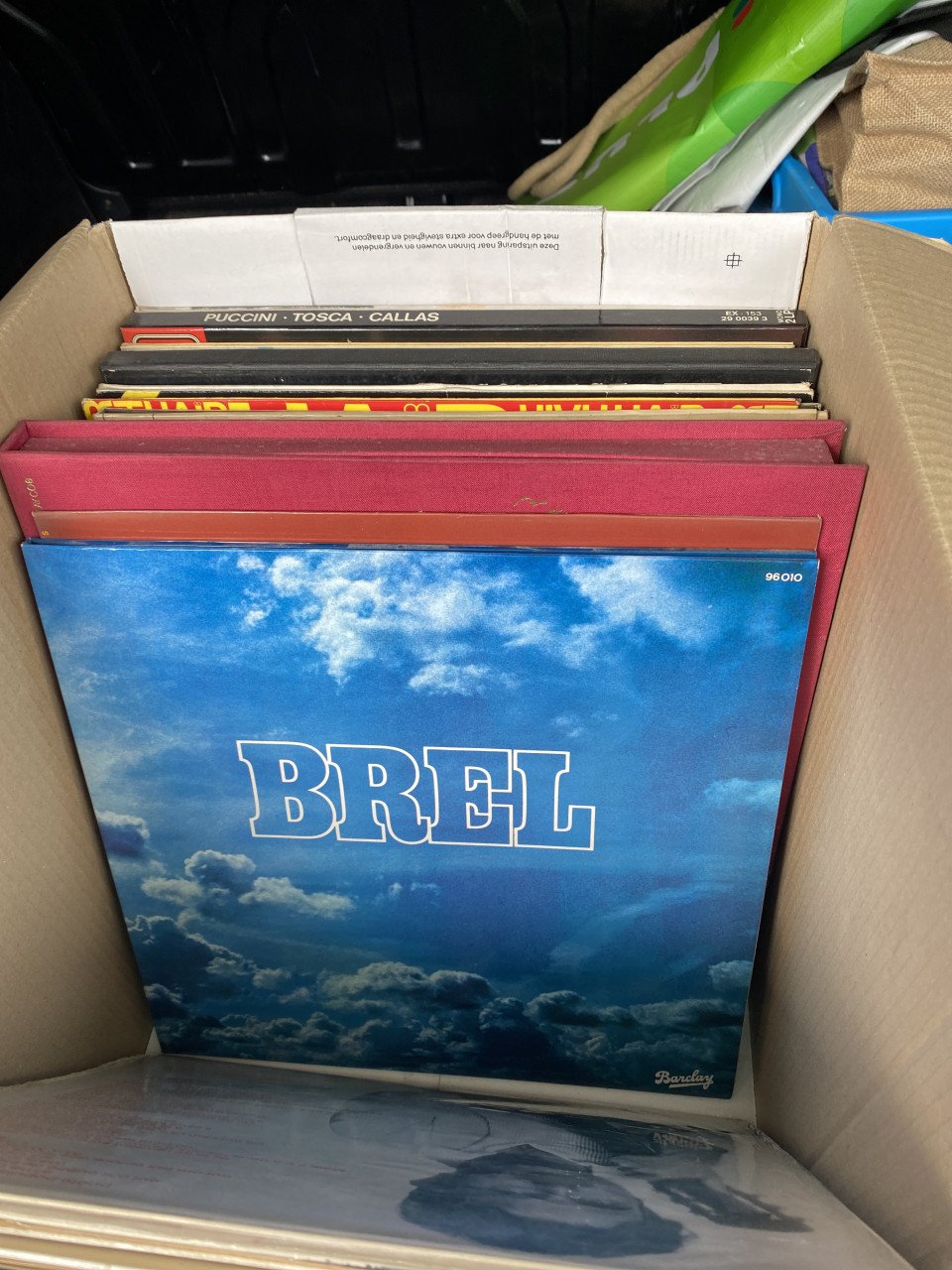 Klassieke muziek + zangers : M. Callas, E. Piaf, J. Brel e.d. LP’s
