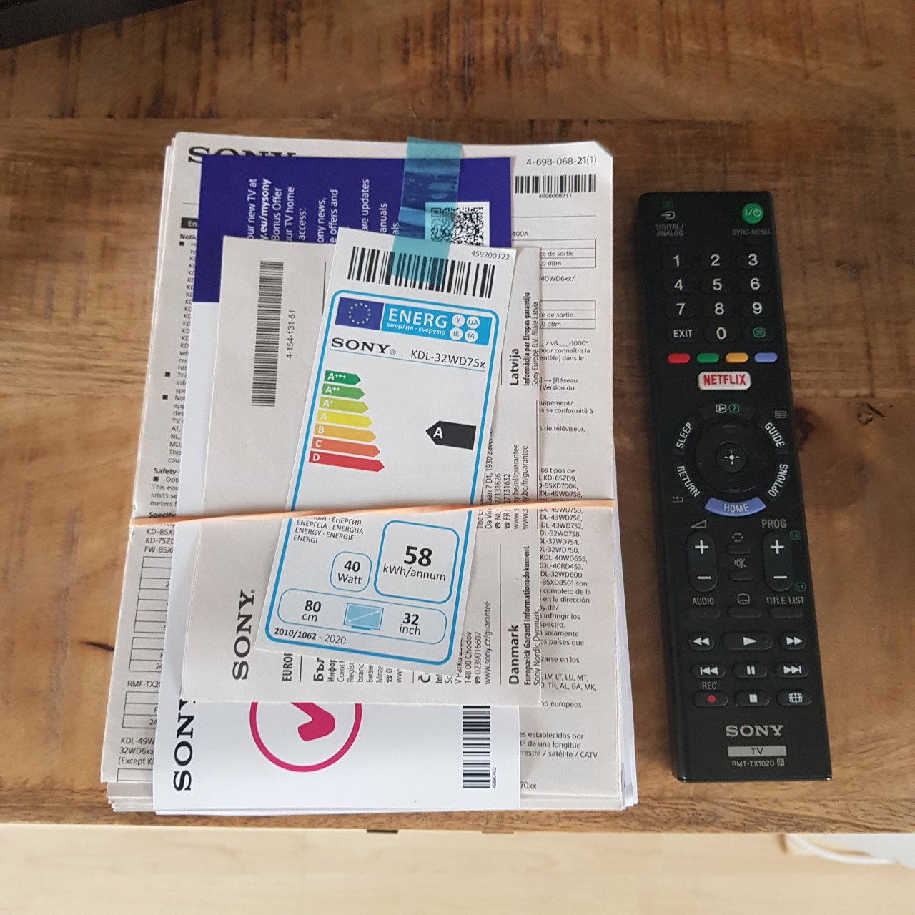 Nette en eneriezuinige Sony tv 32 inch