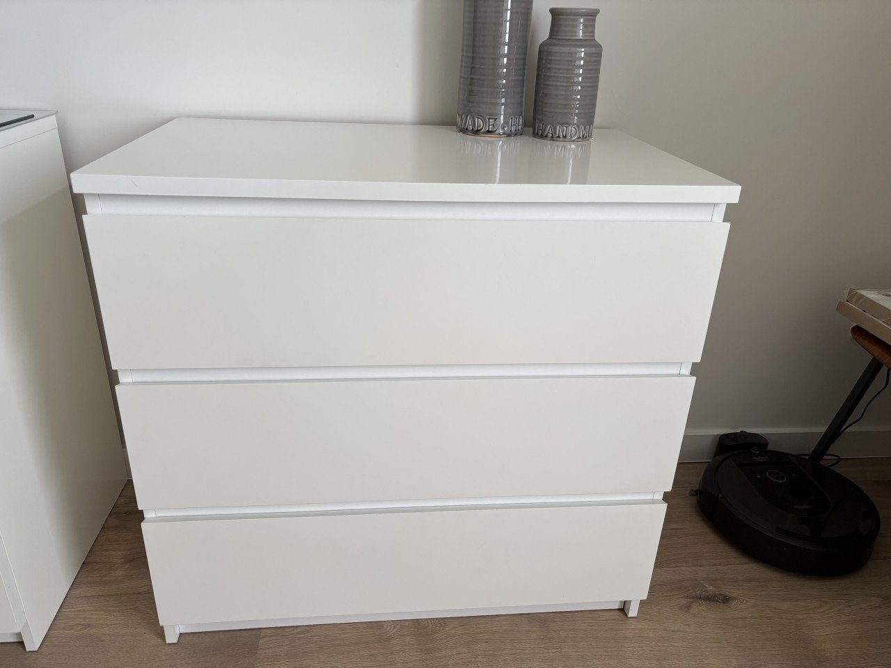 IKEA MALM ladekast wit 3 lades 80x78