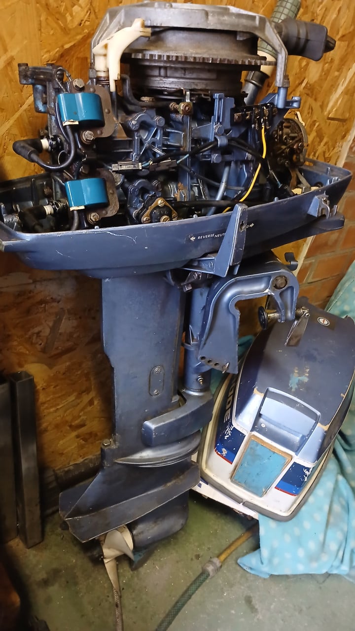 25pk evinrude electric kortstaart buitenboord boot motor