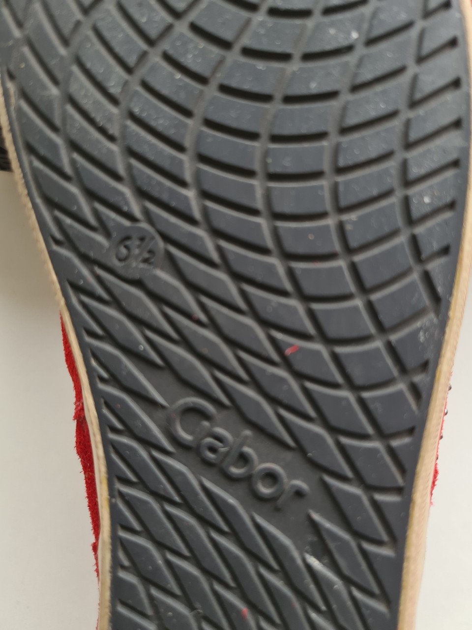 Gabor bordeau / wijn rode leren enkel hoge veterboots , sneackers Mt 40