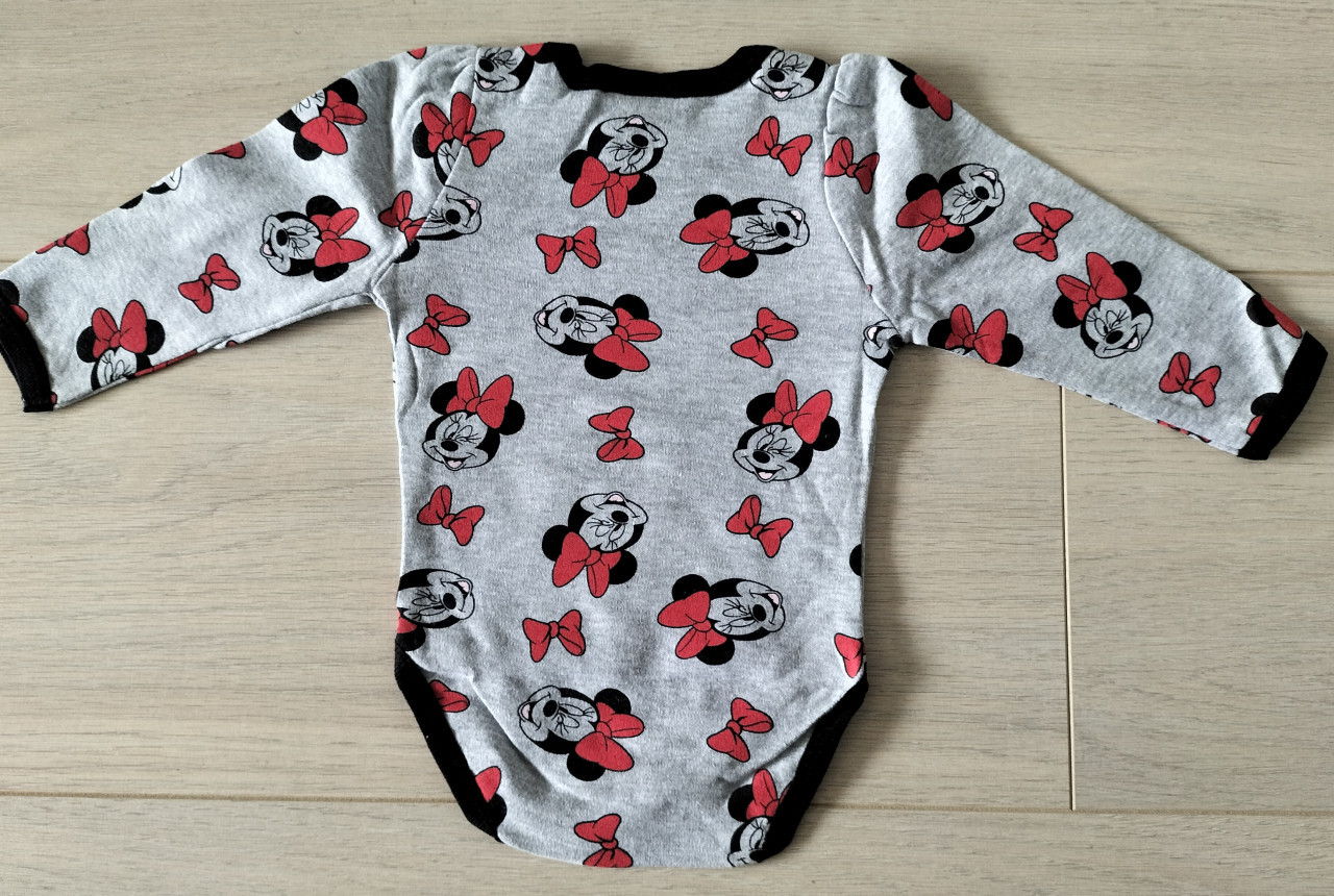 Disney romper Minnie Mouse grijs maat 62/68