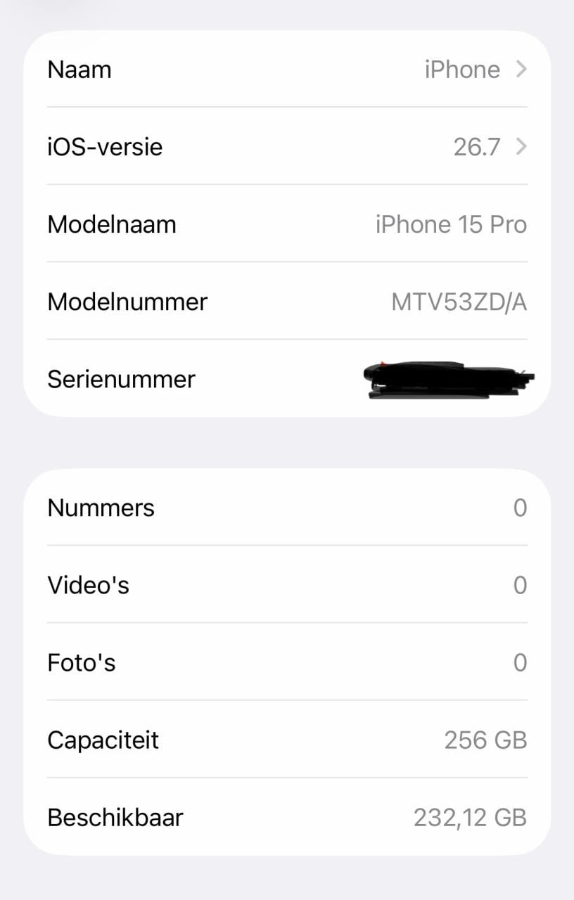 Apple iPhone 15 Pro 256GB in perfecte staat
