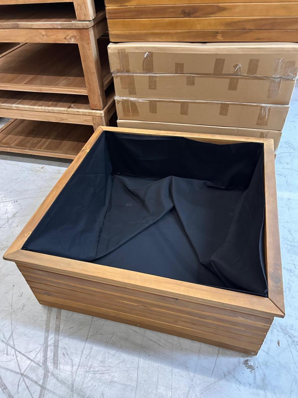 Teakhouten plantenbak 100 X 100 X 40