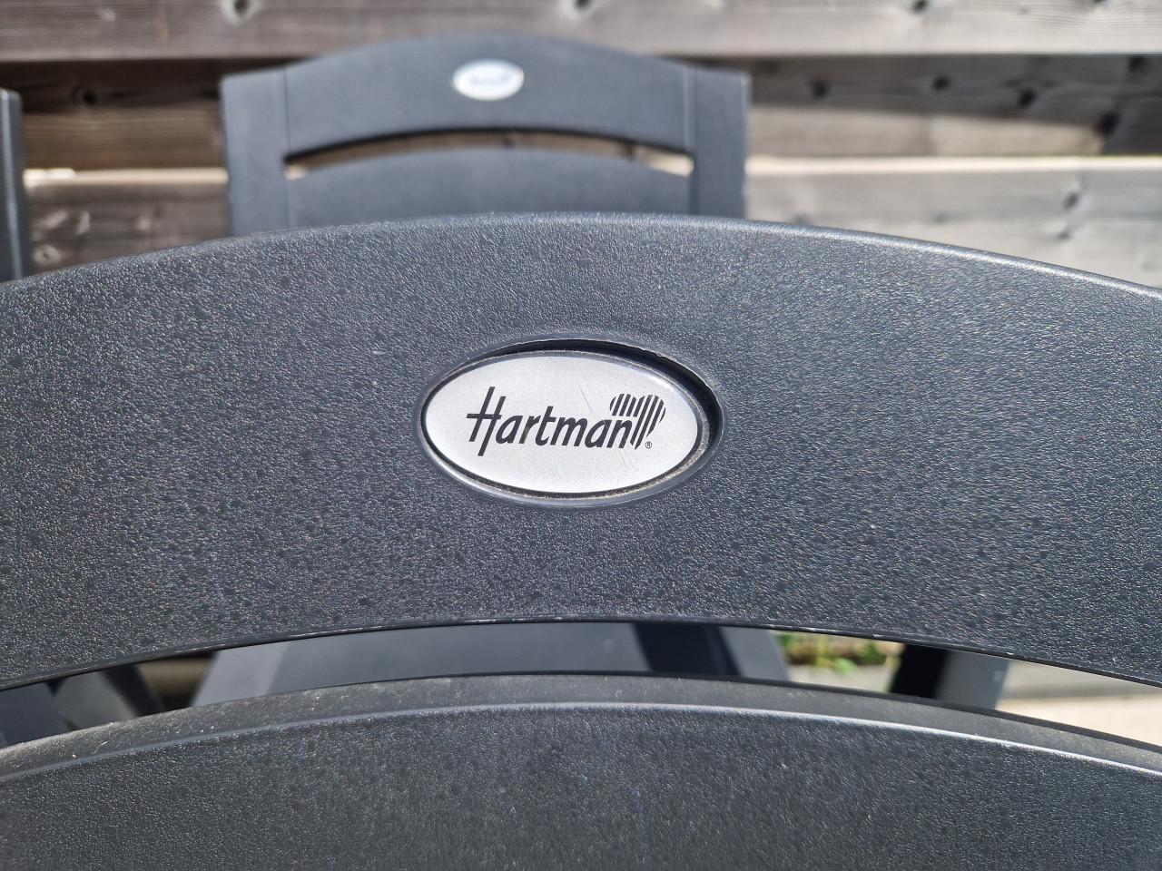 4 antraciete Hartman tuinstoelen