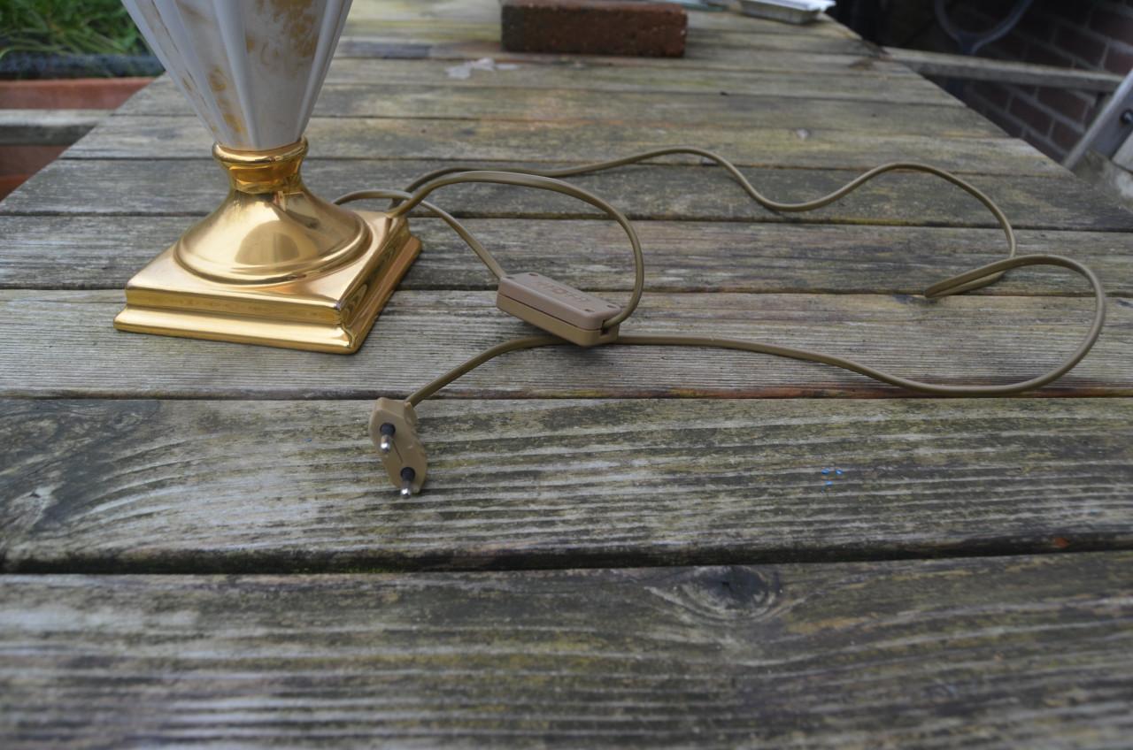 Mooie grote schemerlamp in prima staat!