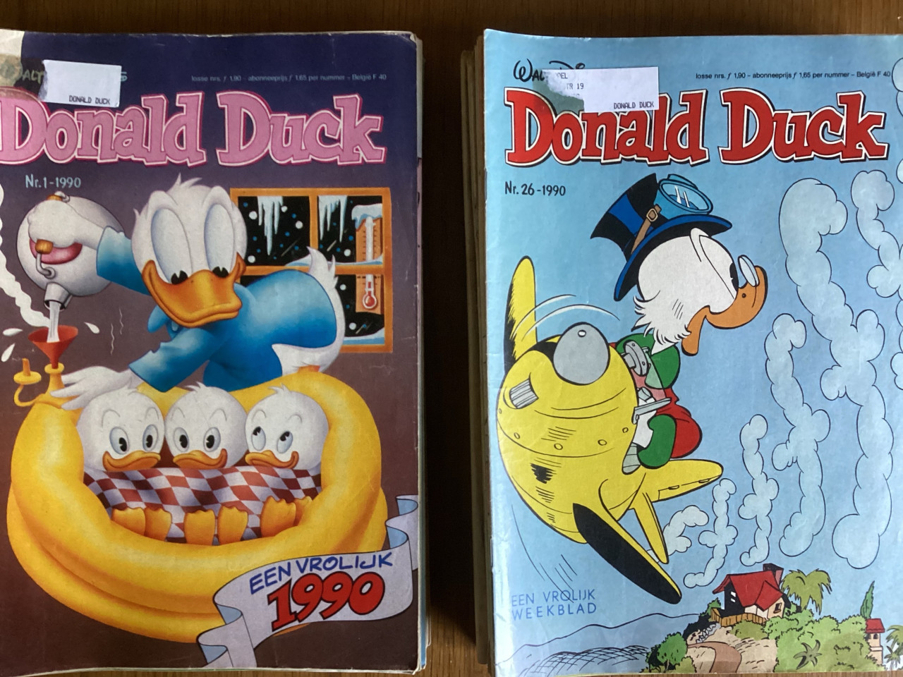 Donald Duck 1988 en 1990