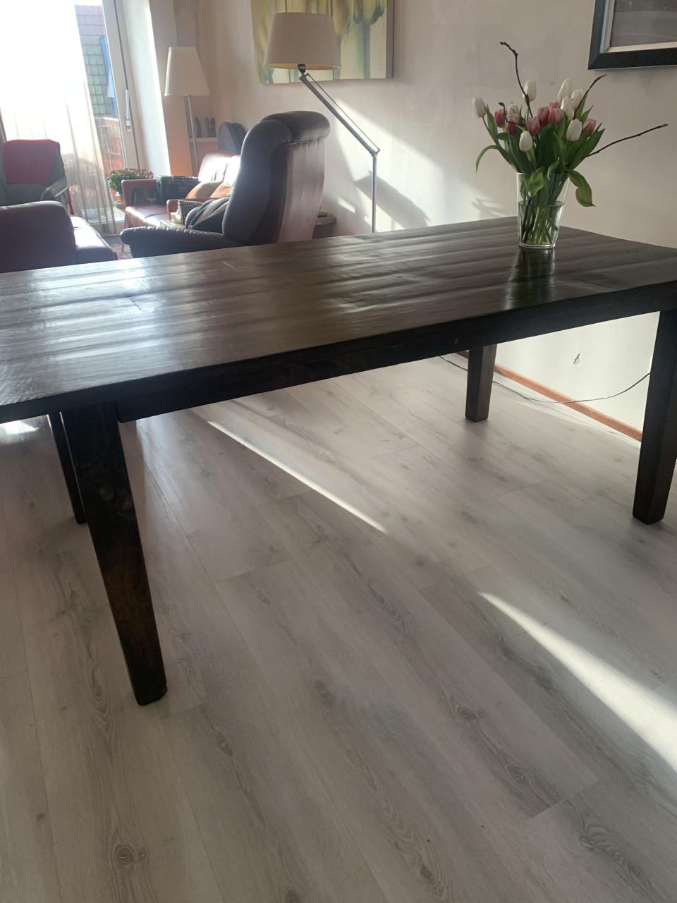 Eettafel 1,90 lang 1,00breed