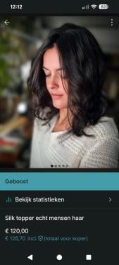 100% echt mensen haar topper