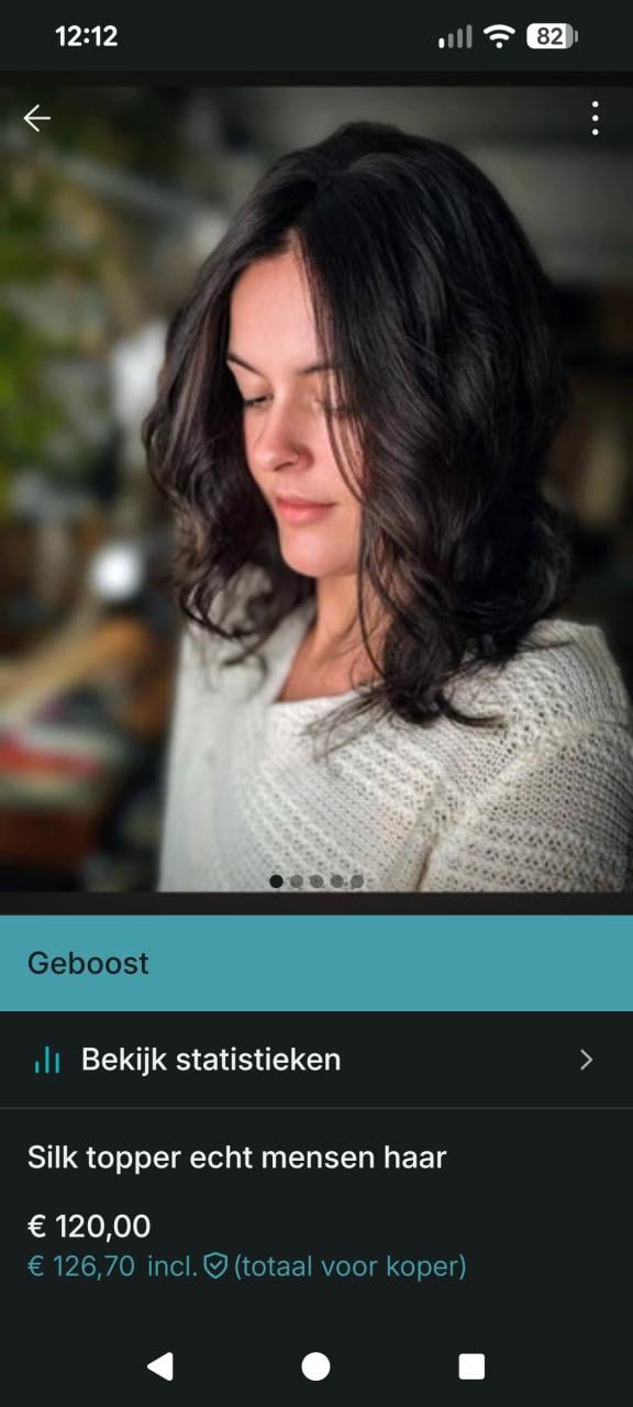 100% echt mensen haar topper