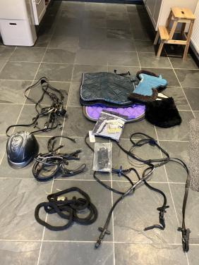 Tas met paardenspullen