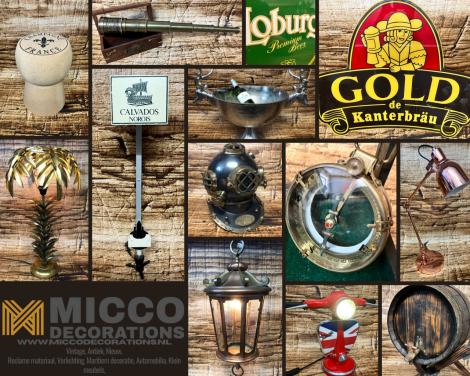Vintage home decor, mancave, bar accessories en antiek.