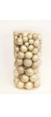 100 nieuwe Pearl kerstballen