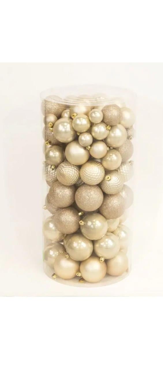 100 nieuwe Pearl kerstballen