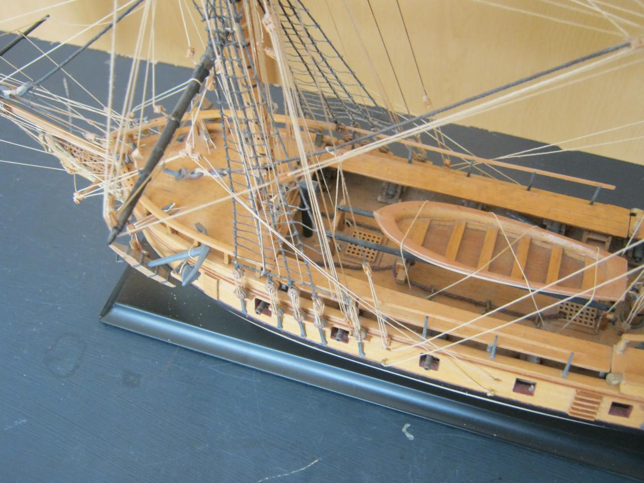 Scheepsmodel USS Rattlesnake.