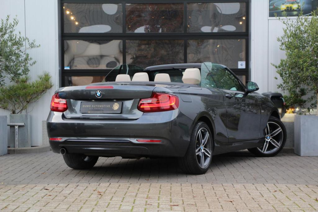 BMW 2-serie cabrio 218i sportline - leder - navi - led - pdc - stoel verw -