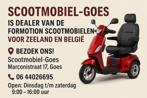 Scootmobiel-Goes is dealer van de ForMotion scootmobielen
