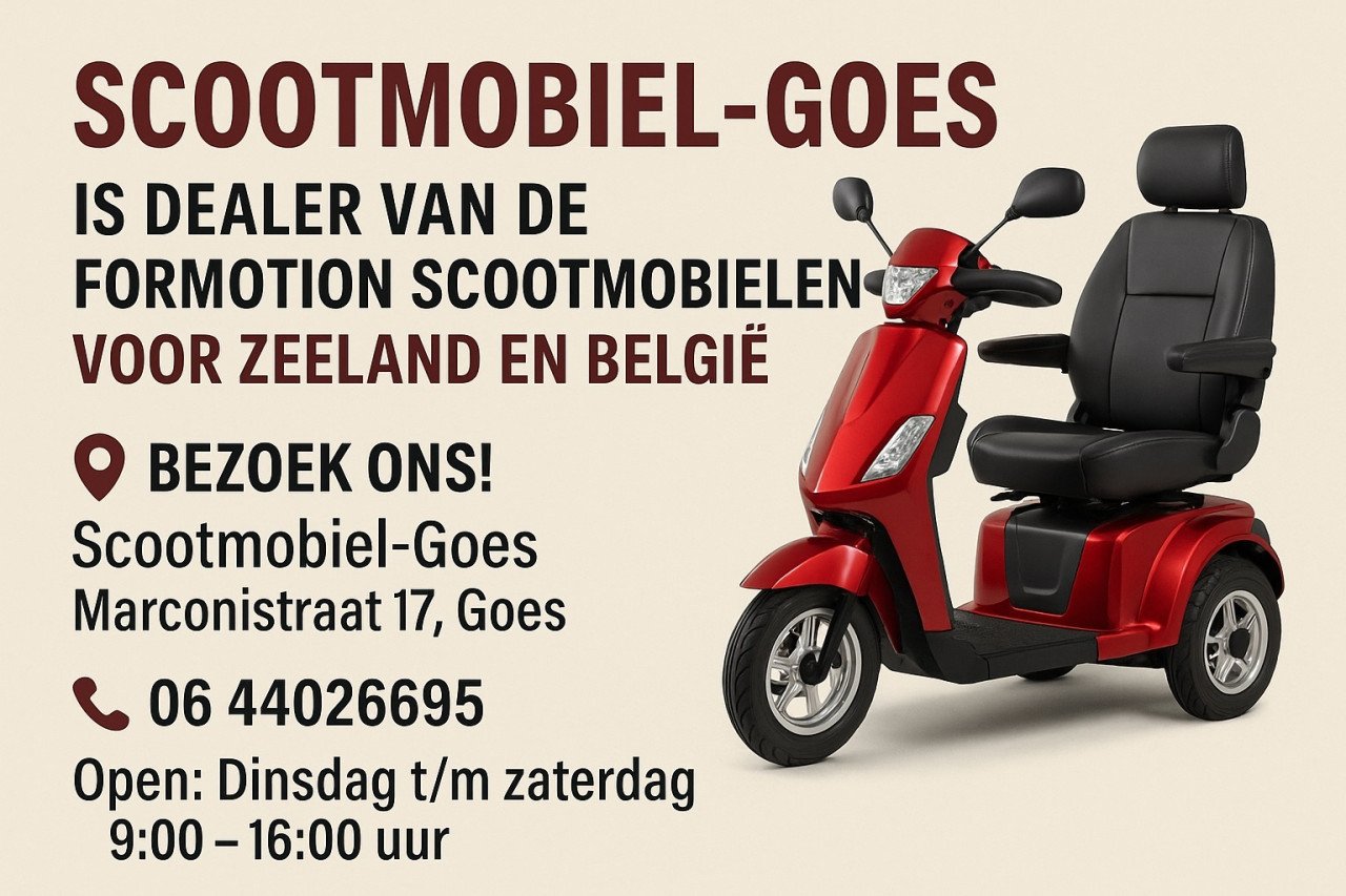 Scootmobiel-Goes is dealer van de ForMotion scootmobielen