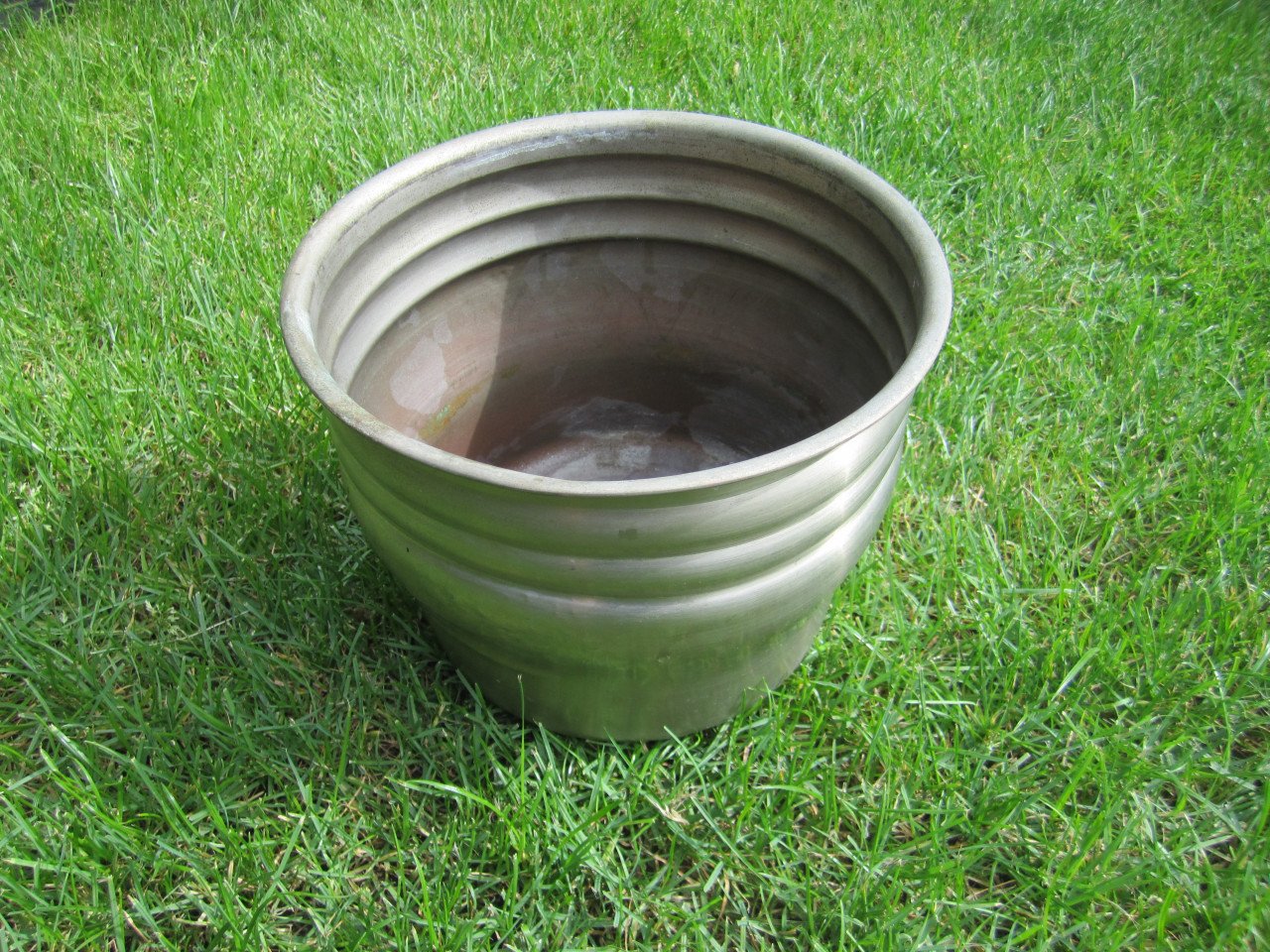 Vintage Bloempot ø 24 cm. H=20 cm.