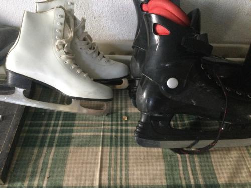 Ijsschaatsen / heren, zwart, 44/ dames wit / 41