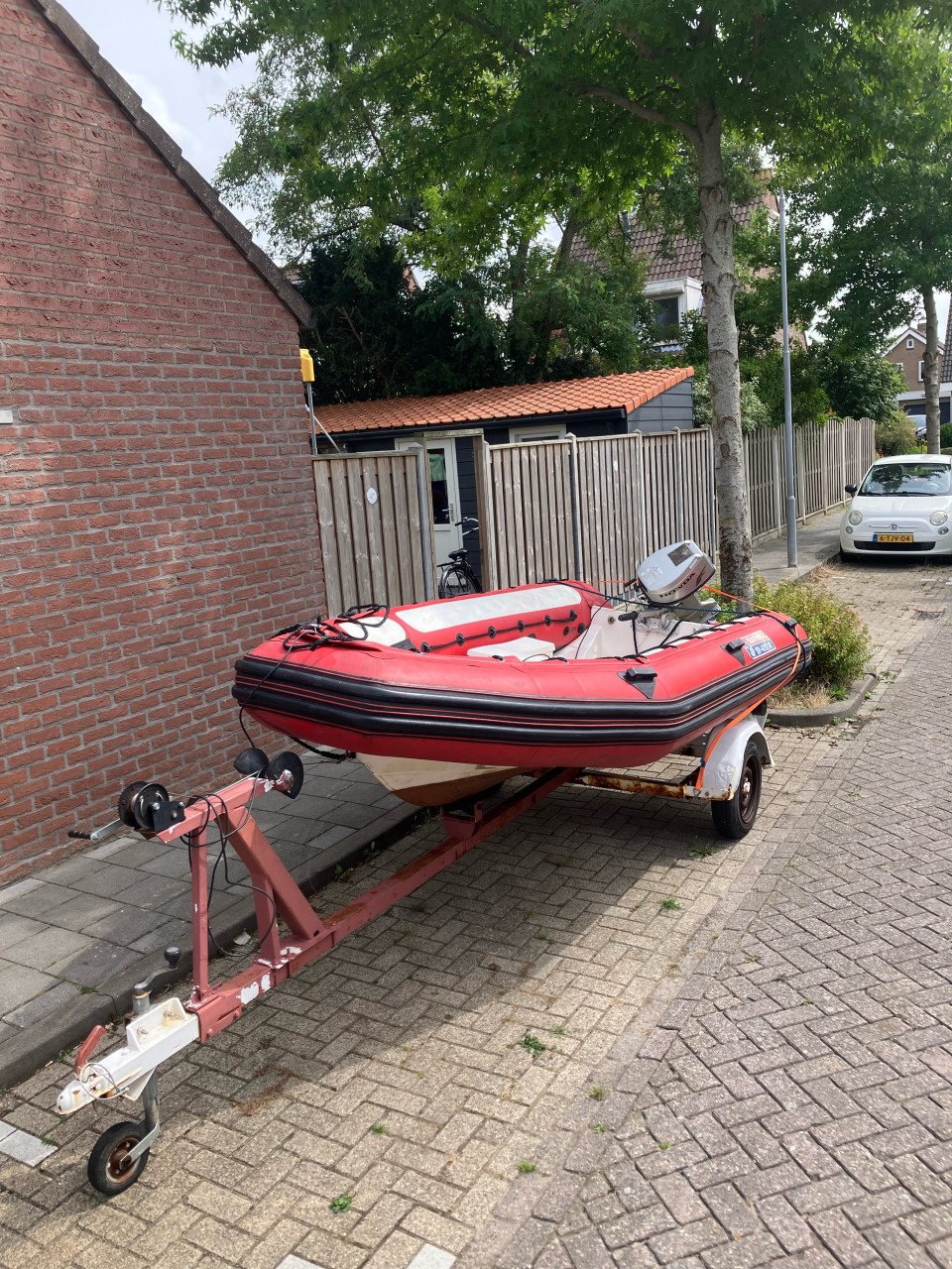 Rhib narwal sv-400 met 6 pk honda 4 takt.