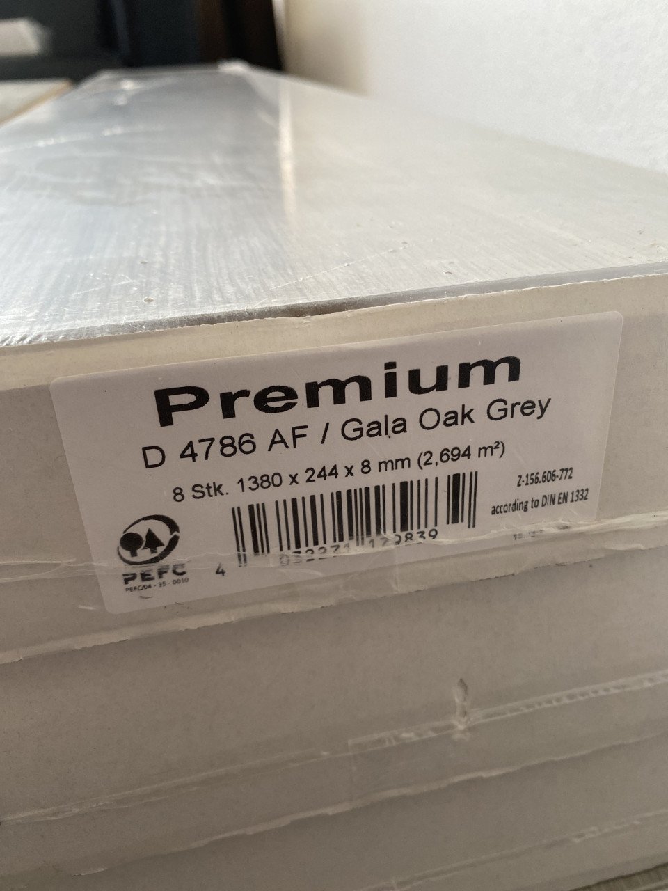 Laminaat gray oak 29m2