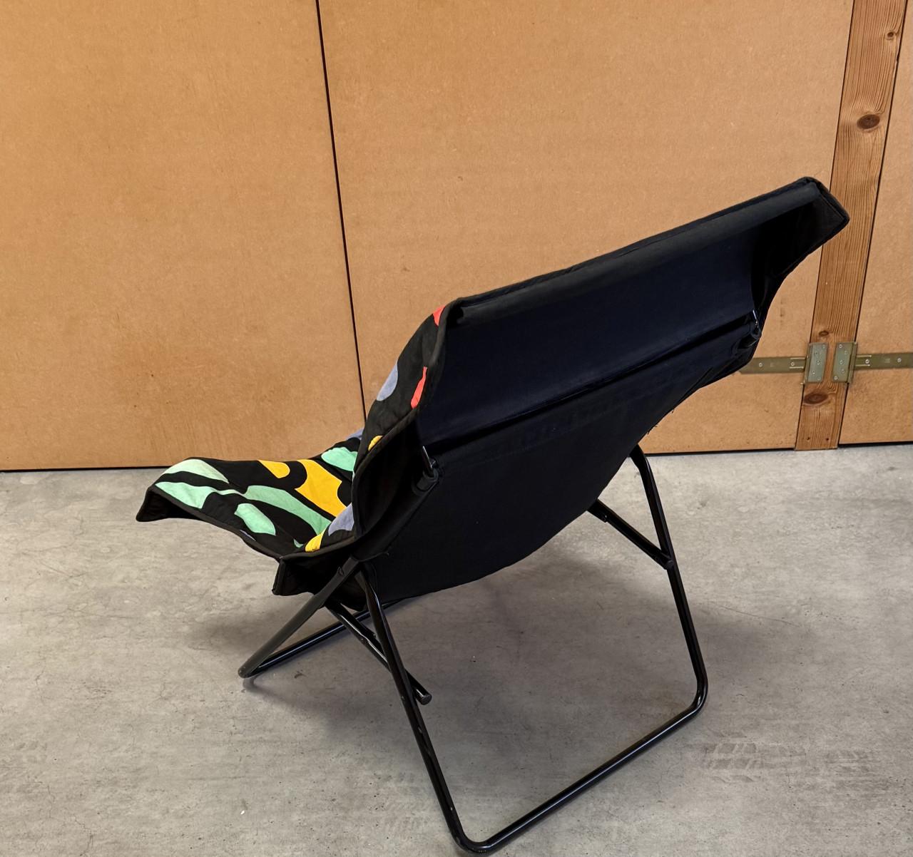 Pop Art Opvouwbare Loungestoel Jaren 90 Vintage