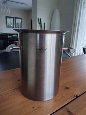 Blomus rvs dubbelwandige wijnkoeler met 4 koelelementen