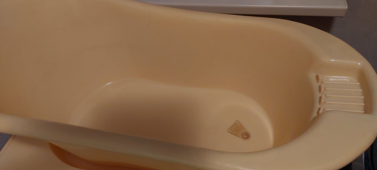 Babybadje met standaard en toebehoren